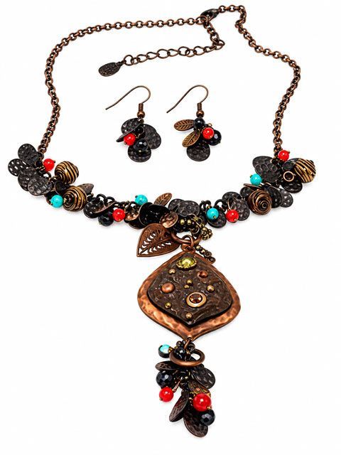 Bohemian Mixed Media Jewelry Set Bohemian Mixed Media Jewelry Set