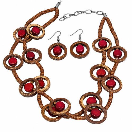 Layered Copper Disc Jewelry Set Layered Copper Disc Jewelry Set