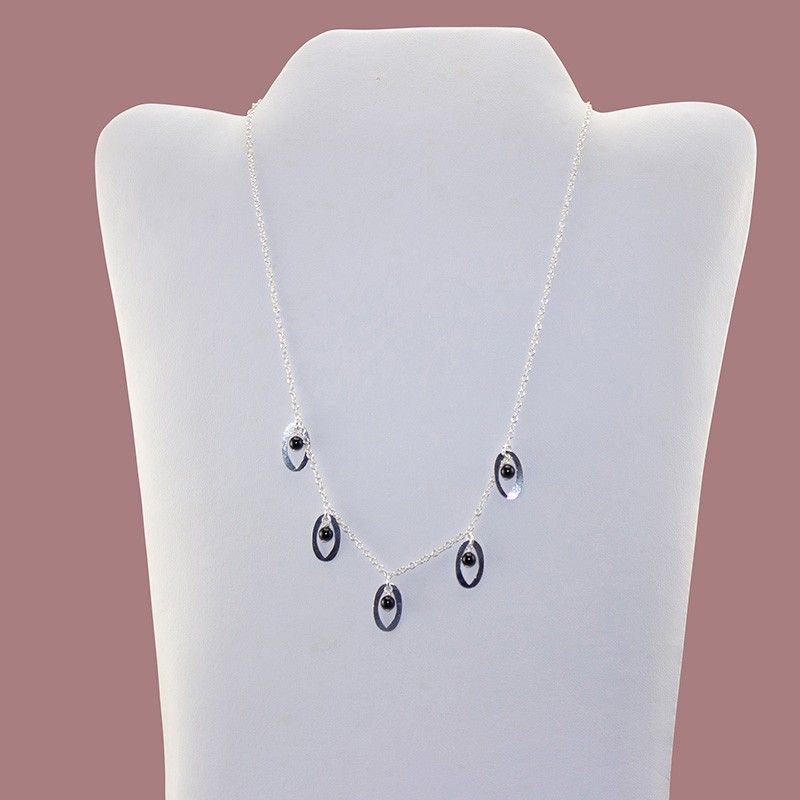 Onyx Teardrop Ringlet Necklace Onyx Teardrop Ringlet Necklace