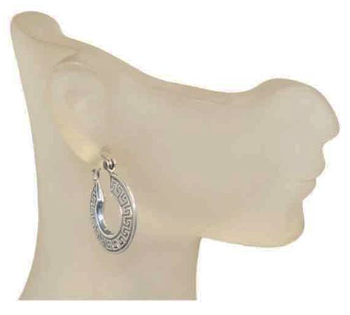 Celtic Knot .925 Sterling Silver Omega Earrings