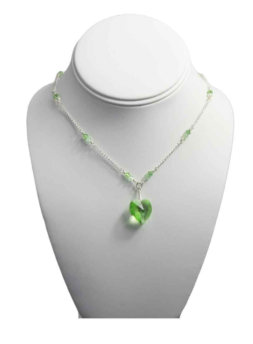 Green Ombré Swarovski Heart Necklace Green Ombré Swarovski Heart Necklace