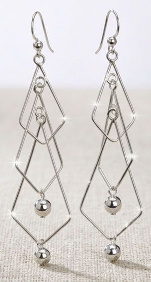 Angular Motion Sterling Silver Earrings Angular Motion Sterling Silver Earrings