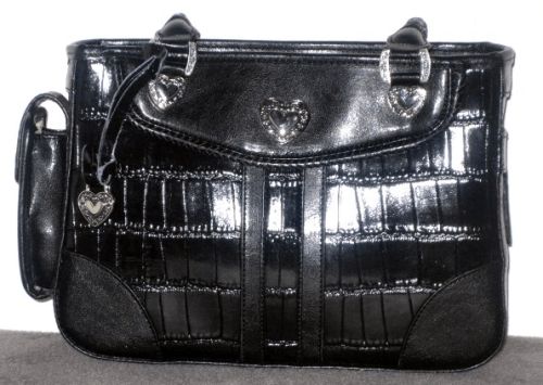 Stylish Black Alligator Handbag Stylish Black Alligator Handbag