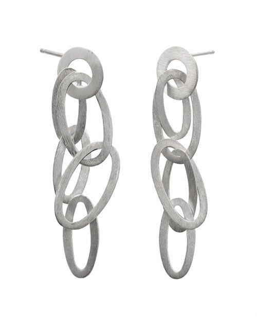 Modern Arc .925 Sterling Silver Post Earrings Modern Arc .925 Sterling Silver Post Earrings