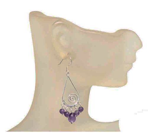 Amethyst Rain Sterling Silver Earrings