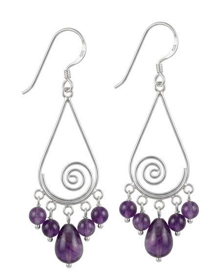 Amethyst Rain Sterling Silver Earrings Amethyst Rain Sterling Silver Earrings