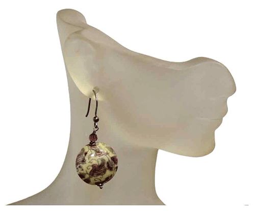 Murano Blossom Sterling Silver Crystal Earrings Murano Blossom Sterling Silver Crystal Earrings