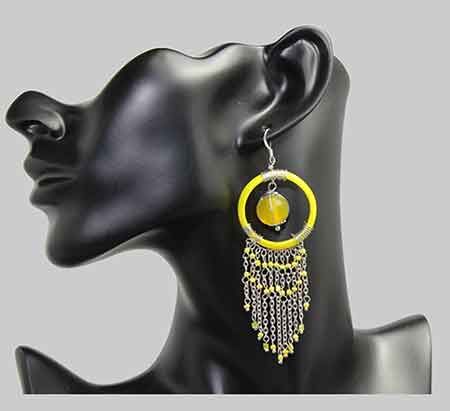 Dream Catcher Round Fringe Earrings Dream Catcher Round Fringe Earrings