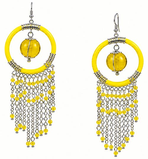 Dream Catcher Round Fringe Earrings Dream Catcher Round Fringe Earrings