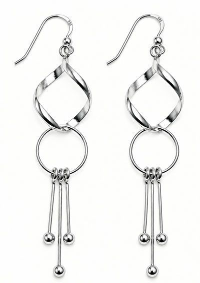 Infinity Eight Sterling Silver Earrings