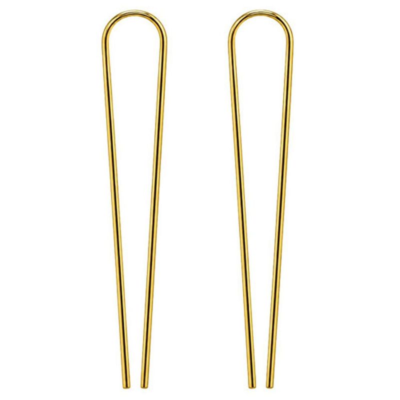 Minimalist Gold Threader Earrings