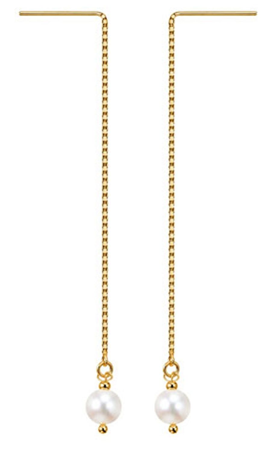 Freshwater Pearl Threader Earrings Freshwater Pearl Threader Earrings