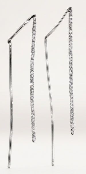 Five-Inch Gleam Sterling Silver Threader Earrings Five-Inch Gleam Sterling Silver Threader Earrings