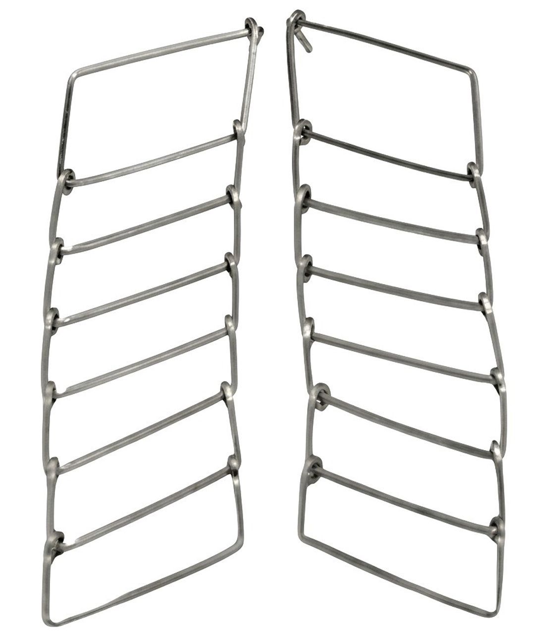 Oxidized Silver Ladder Post Earrings Oxidized Silver Ladder Post Earrings