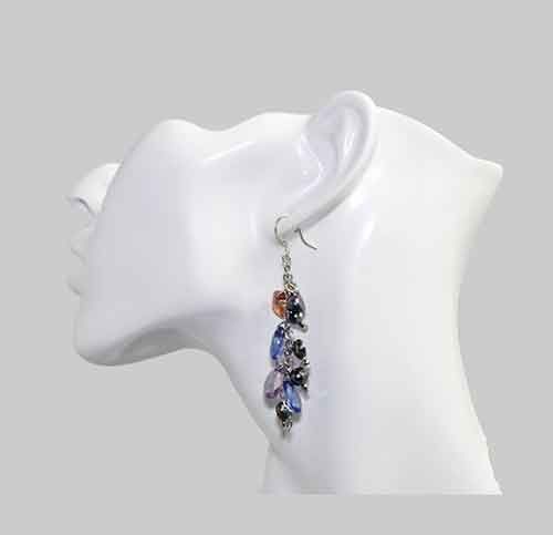 Elegant Glass Beads & Pearl Beaded Earrings Elegant Glass Beads & Pearl Beaded Earrings