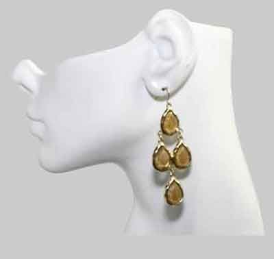Taupe Chandelier Earrings Taupe Chandelier Earrings
