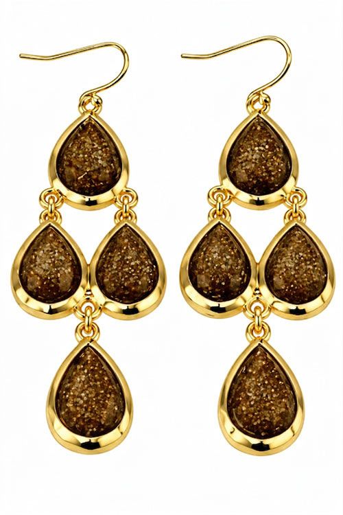 Taupe Chandelier Earrings Taupe Chandelier Earrings