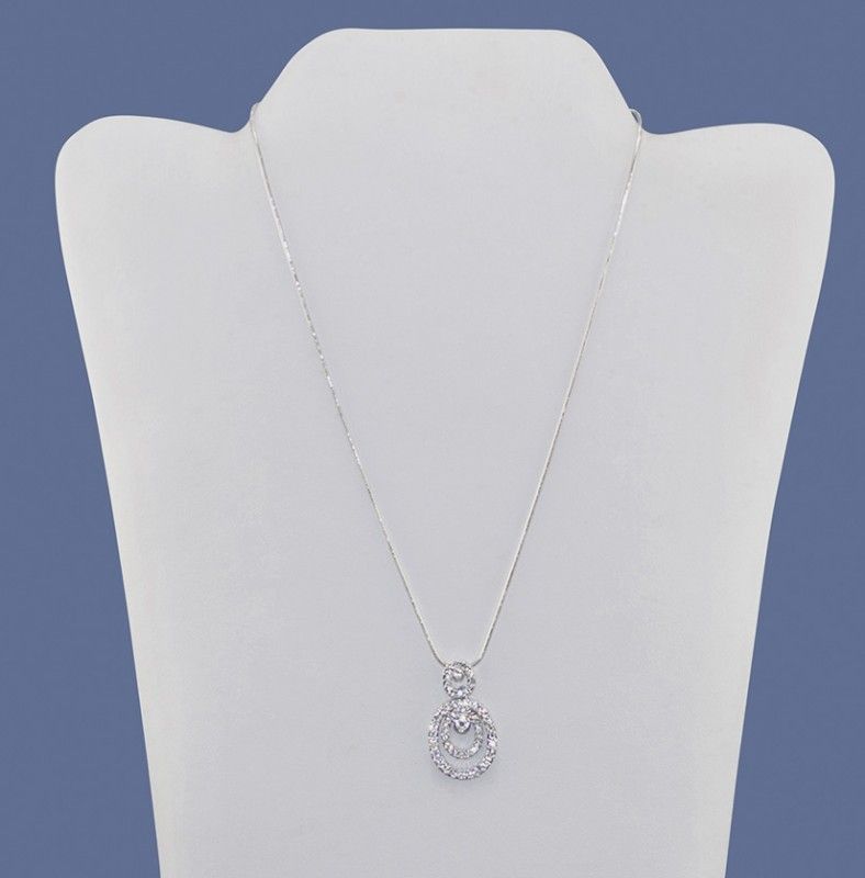 Sparkling Silver Pendant Necklace Sparkling Silver Pendant Necklace
