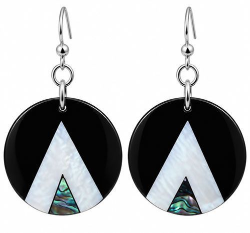 Mother-of-Pearl Eventide Circle Earrings