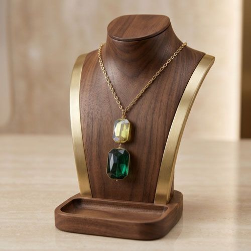 Faceted Glass Pendant Necklace Faceted Glass Pendant Necklace