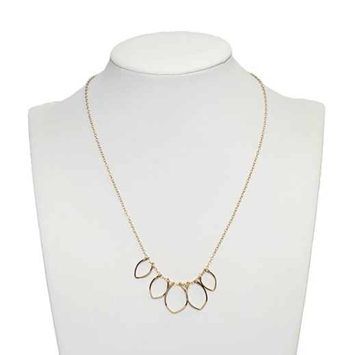 Modern Gold Abstract Necklace