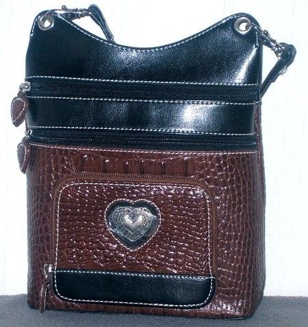 Stylish Black & Brown Handbag