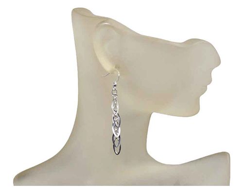 Interlocking Links Sterling Silver Earrings