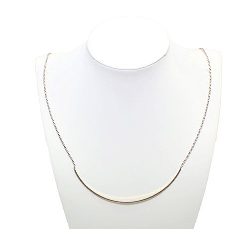 esigner Gold Bar Rope Necklace