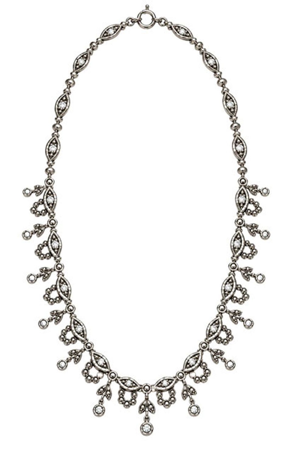 Vintage Marcasite Sterling Silver Necklace Vintage Marcasite Sterling Silver Necklace
