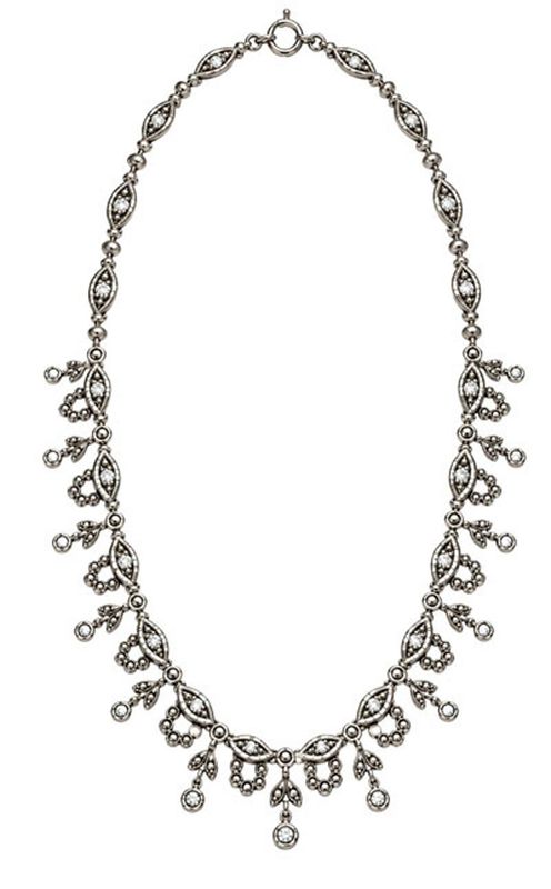 Vintage Marcasite Sterling Silver Necklace Vintage Marcasite Sterling Silver Necklace