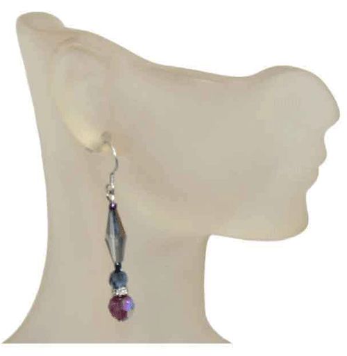Aurora Swarovski Sterling Silver Earrings