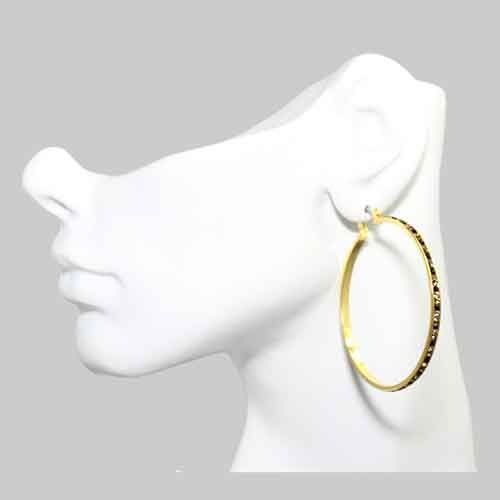 Artisan Beaded Circular Hoop Earrings Artisan Beaded Circular Hoop Earrings