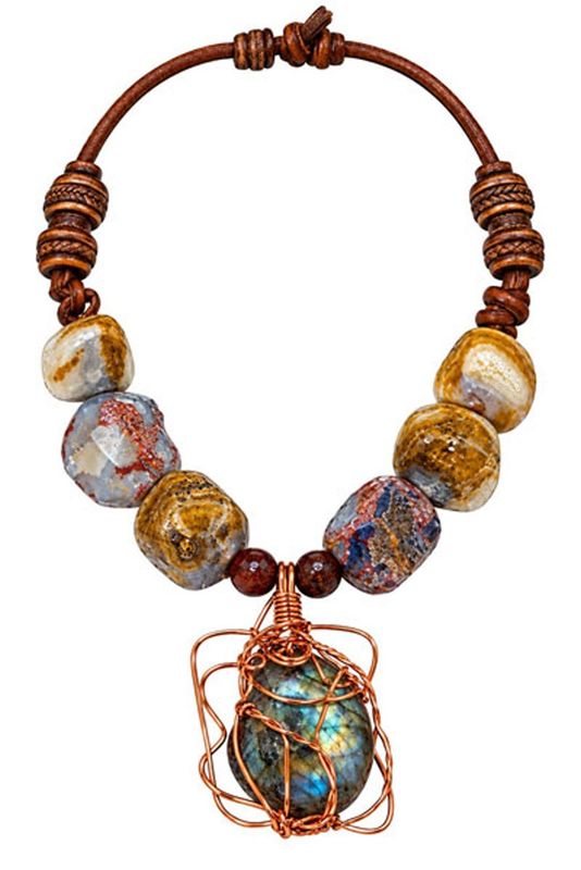 Agate & Ammonite Necklace Agate & Ammonite Necklace