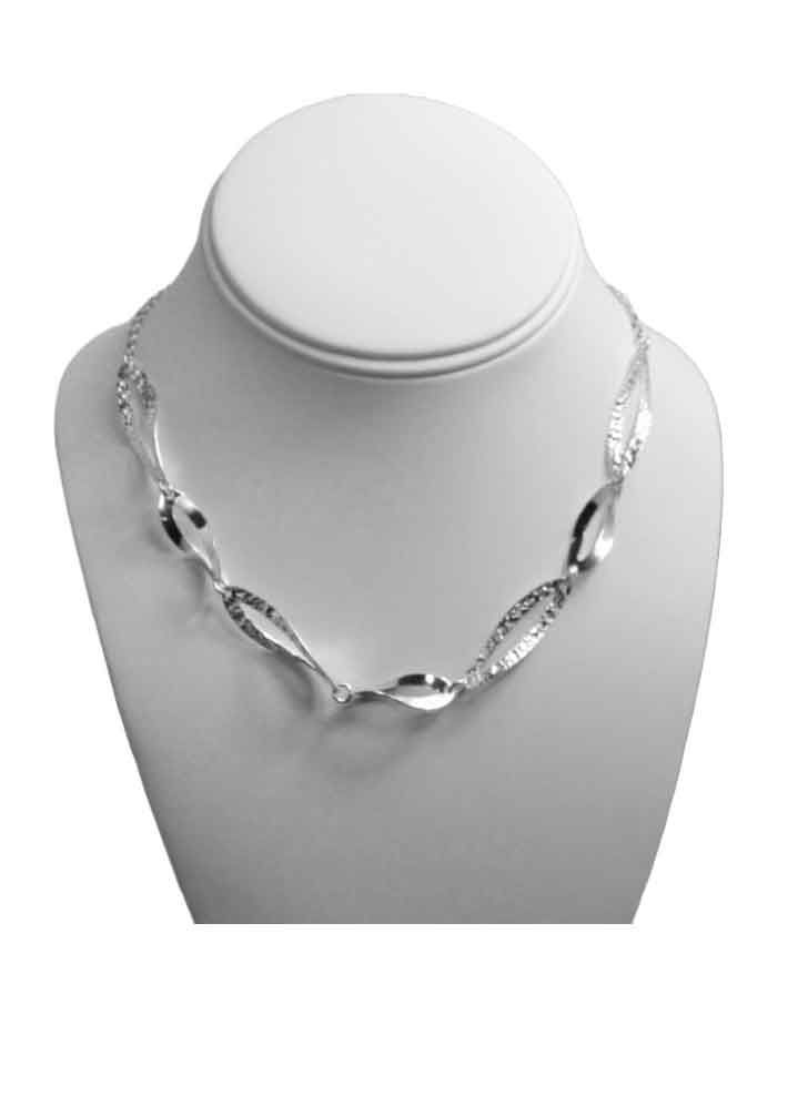 Twisted Hammered Sterling Silver Necklace Twisted Hammered Sterling Silver Necklace
