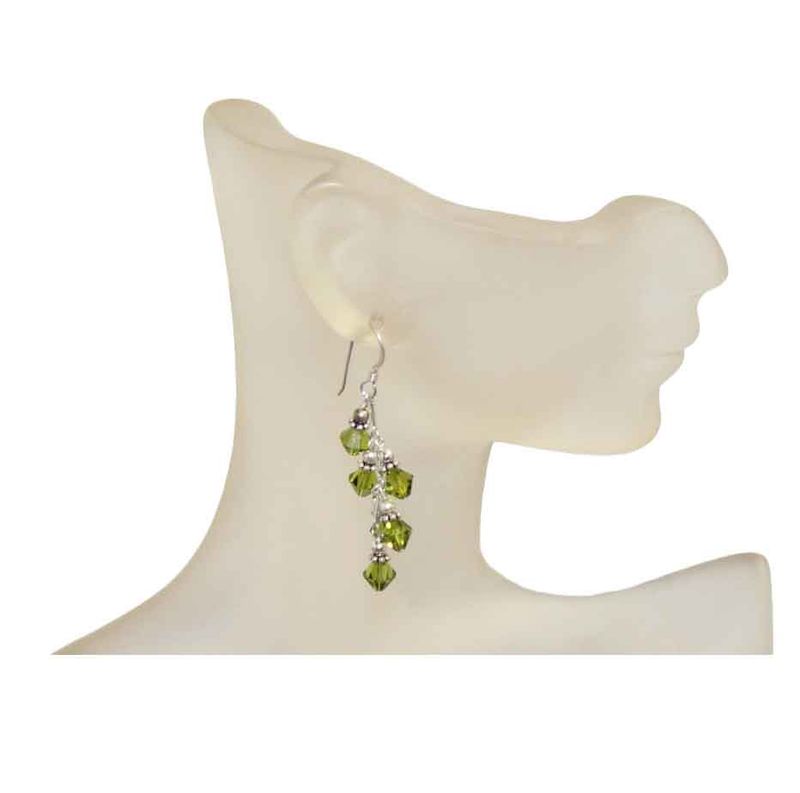 Crystal Vine Sterling Silver Earrings