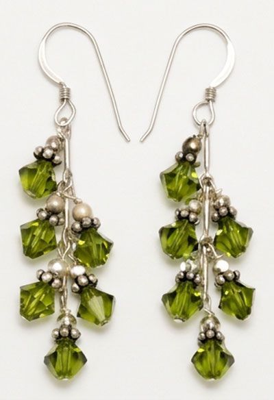Crystal Vine Sterling Silver Earrings Crystal Vine Sterling Silver Earrings