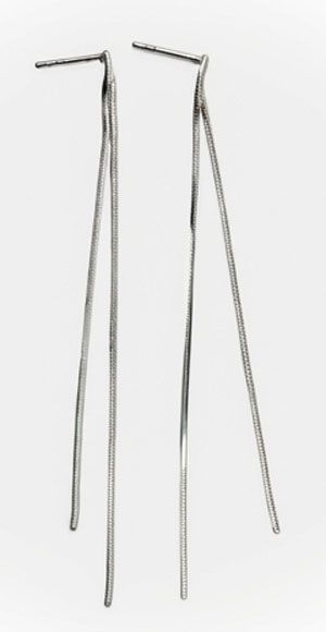 Starlight Sterling Silver Threader Earrings