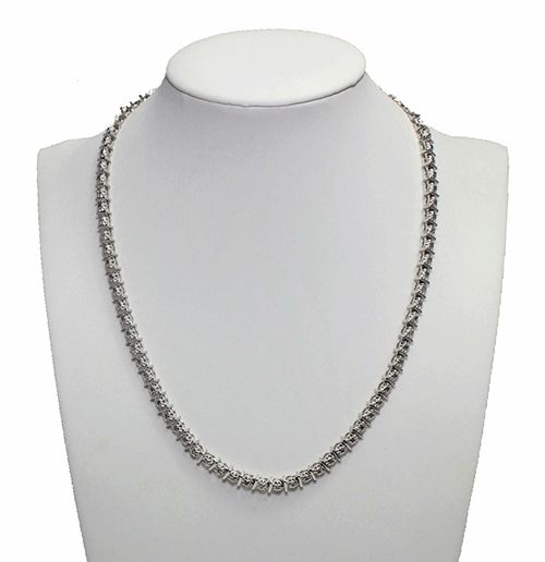 White Diamond Tennis Necklace White Diamond Tennis Necklace