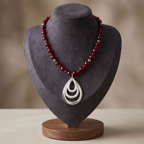 Vintage Crystals & Silver Beads Necklace Vintage Crystals & Silver Beads Necklace