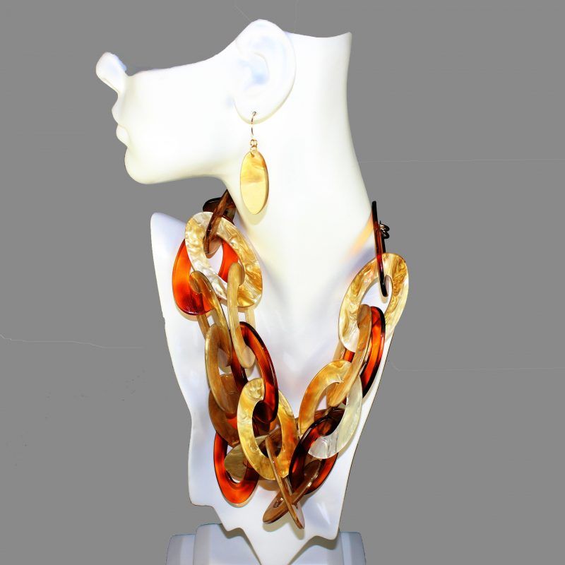 Tortoise Chain Link Jewelry Set Tortoise Chain Link Jewelry Set