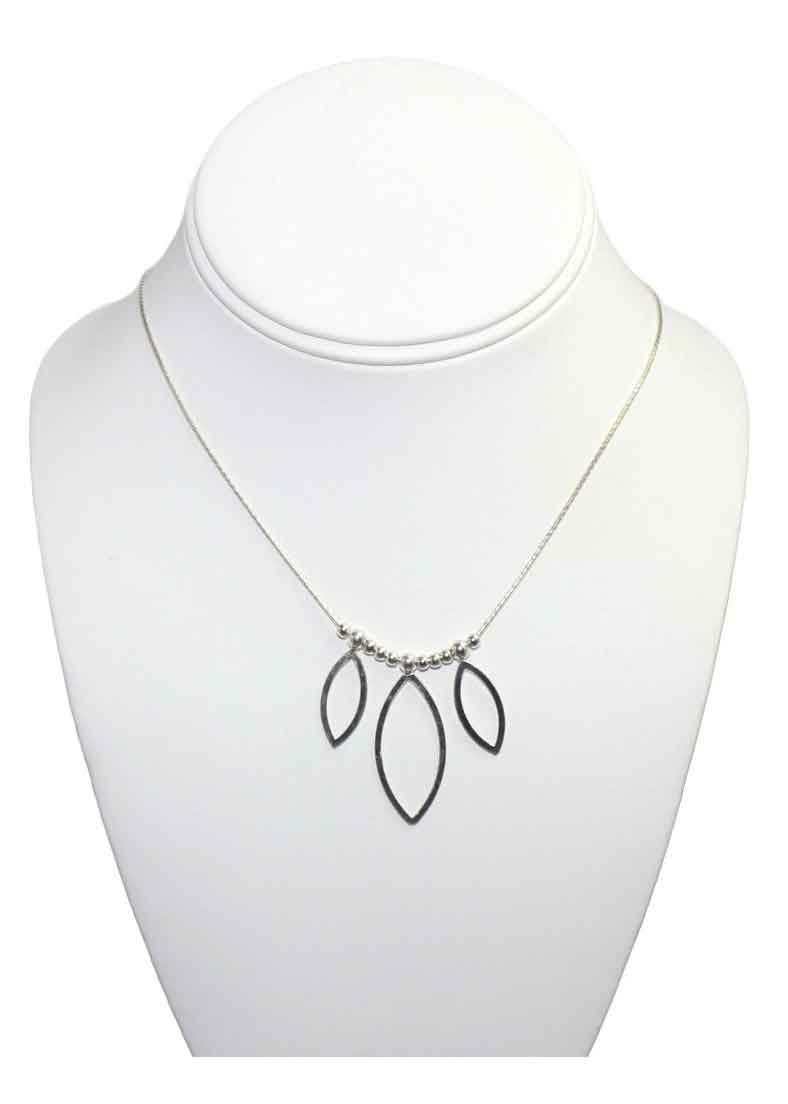 Falling Leaf Sterling Silver Pendant Necklace Falling Leaf Sterling Silver Pendant Necklace