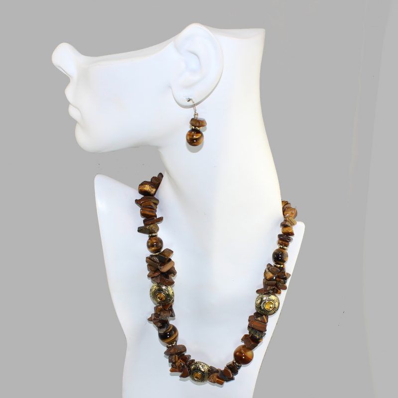 Earth Tone Stone Jewelry Set Earth Tone Stone Jewelry Set
