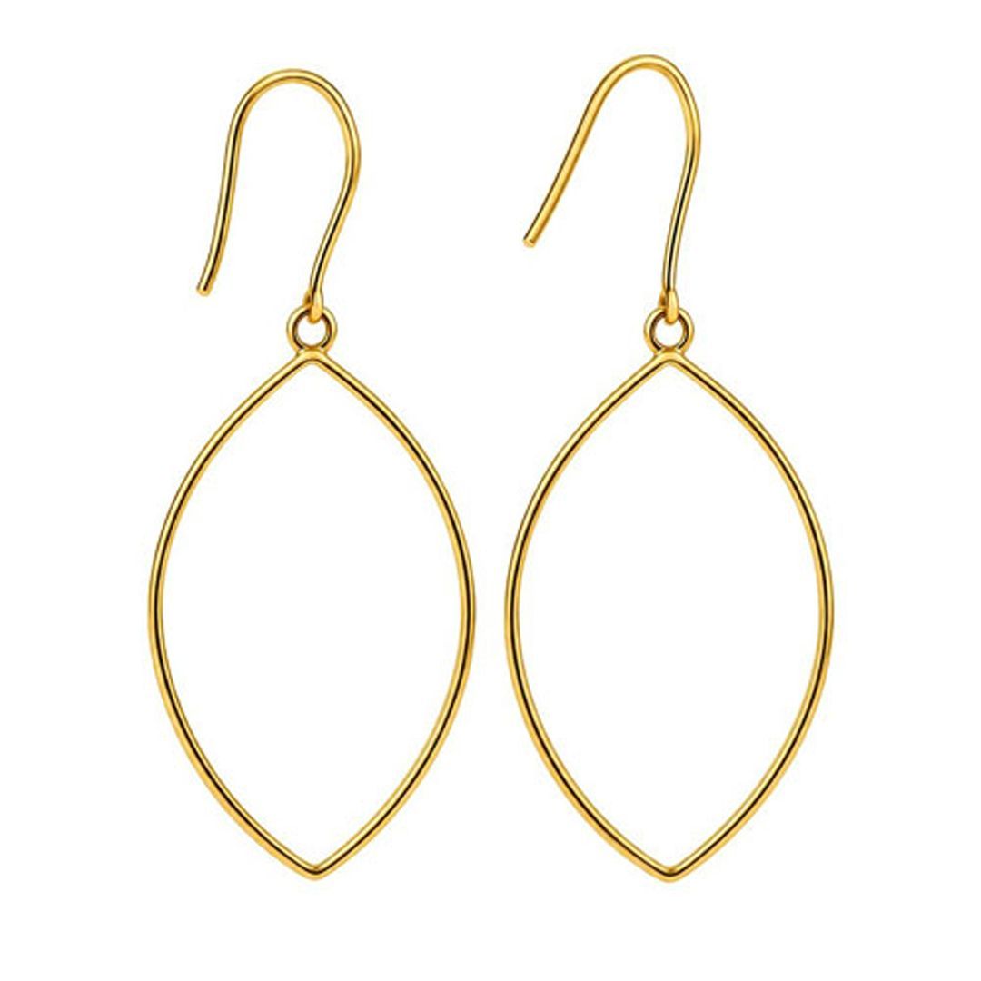 Gold Filled Open Oval Earrings
