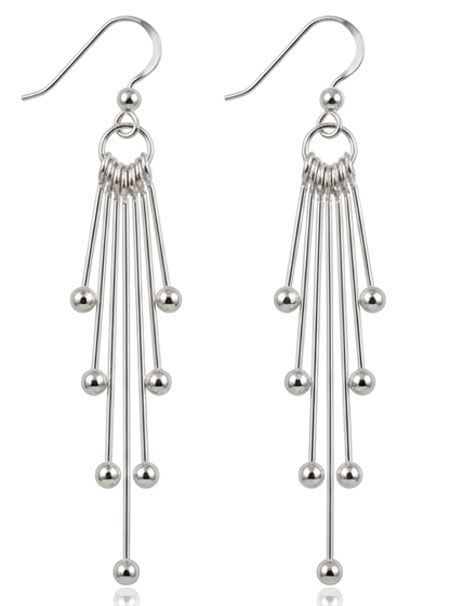 Silver Cascade Chandelier Earrings Silver Cascade Chandelier Earrings