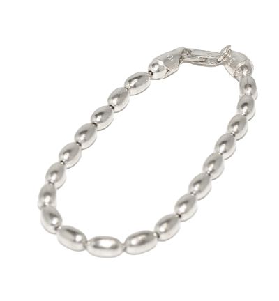 Artisan Beaded .925 Sterling Silver Bracelet