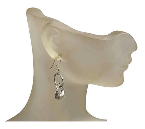 Nested Ringlets .925 Sterling Silver Earrings Nested Ringlets .925 Sterling Silver Earrings