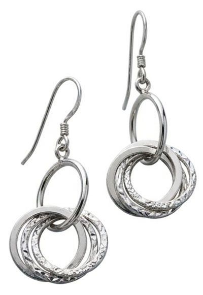 Nested Ringlets .925 Sterling Silver Earrings Nested Ringlets .925 Sterling Silver Earrings