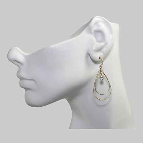 Sparkling Multiple Tear Drop Teardrop Earrings Sparkling Multiple Tear Drop Teardrop Earrings