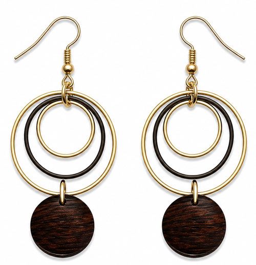 Artisan Mixed Media Hammered Earrings Artisan Mixed Media Hammered Earrings