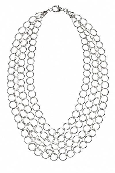 Layered 8 mm Round Link Necklace Layered 8 mm Round Link Necklace